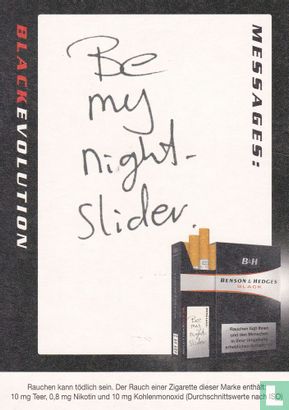 Benson & Hedges - messages "Be my night- Slider" - Afbeelding 2