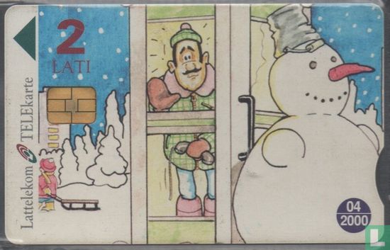 Comic Snowman - Afbeelding 1