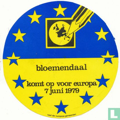 Bloemendaal komt op voor europa 7 juni 1979