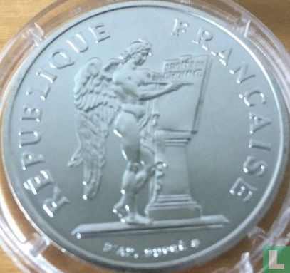 Frankrijk 100 francs 1989 (Piedfort - zilver) "Bicentenary of the Declaration of Human Rights 1789 - 1989" - Afbeelding 2