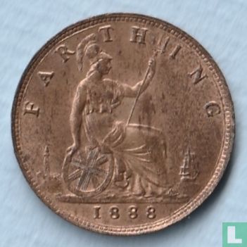 Verenigd Koninkrijk 1 farthing 1888 - Afbeelding 1