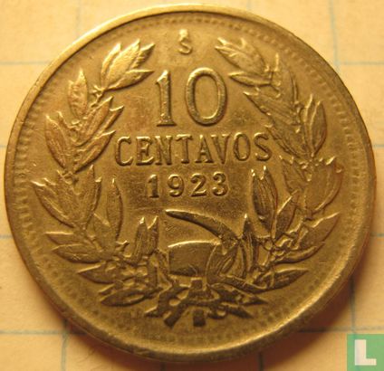 Chili 10 centavos 1923 - Afbeelding 1