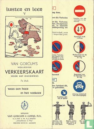 Van Gorcum's volledige verkeerskaart voor het onderwijs [7e druk] - Afbeelding 1
