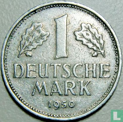 Allemagne 1 mark 1950 (D) - Image 1