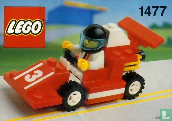 Lego 1477 Red Race Car Number 3