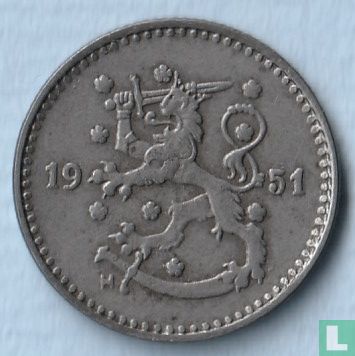 Finland 1 markka 1951 (iron)"SNY 440.2.2." - Image 1