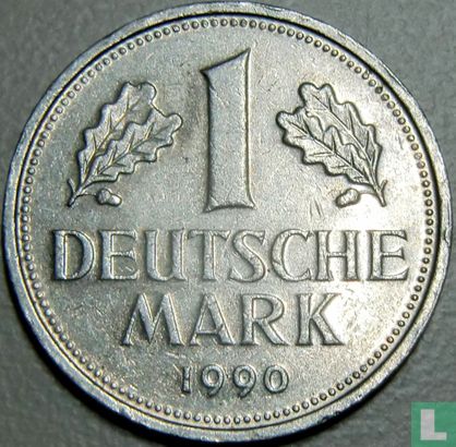 Germany 1 mark 1990 (D) - Image 1