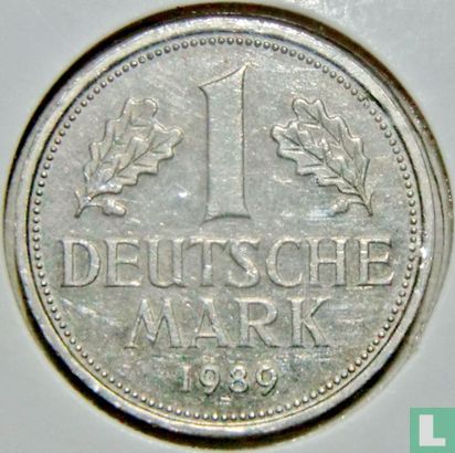 Germany 1 mark 1989 (F) - Image 1
