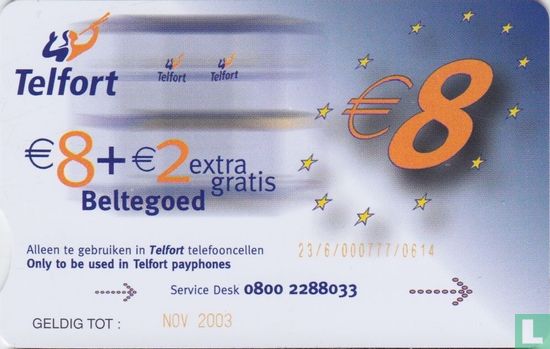 €8,- + €2,- extra gratis beltegoed - Bild 2