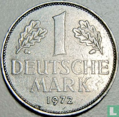 Germany 1 mark 1972 (J) - Image 1