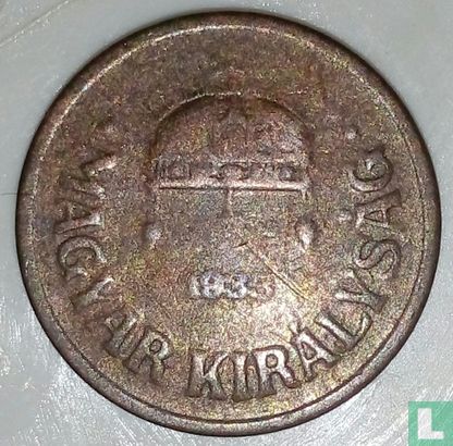 Hongrie 2 fillér 1933 - Image 1