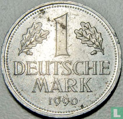Deutschland 1 Mark 1990 (F) - Bild 1