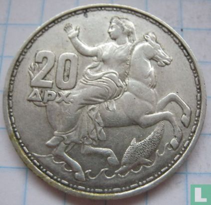 Greece 20 drachmai 1960 - Image 2