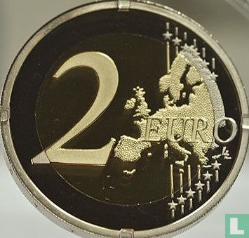 Frankrijk 2 euro 2015 (PROOF) "70th Anniversary of the End of World War II" - Afbeelding 2