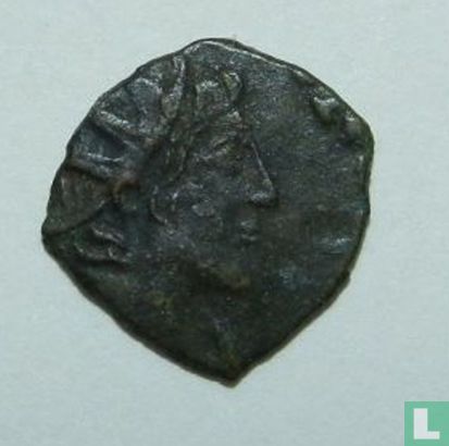 Gallische Rijk, AE Antoninianus, 273-274 AD, Tetricus II (INVICTVS - Barbaarse imitatie) - Afbeelding 1