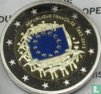 Frankrijk 2 euro 2015 (PROOF) "30th anniversary of the European Union flag" - Afbeelding 1