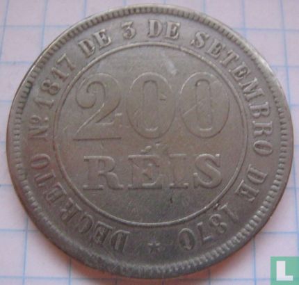 Brazil 200 réis 1884 - Image 2