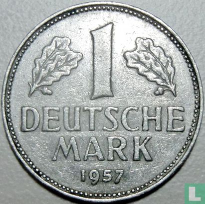 Germany 1 mark 1957 (J) - Image 1