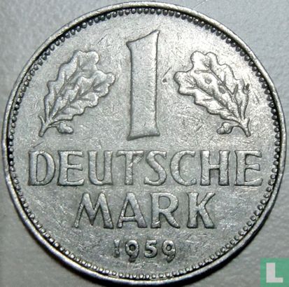 Duitsland 1 mark 1959 (G) - Afbeelding 1