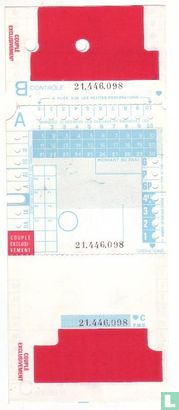 Ticket PMU - Couplé Exclusivement (obsolète) - Afbeelding 1