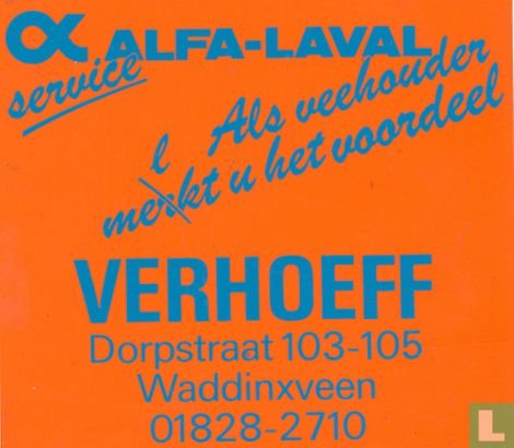 Alva-laval service Verhoeff
