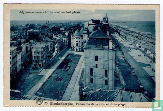 Blankenberghe, Algemeen overzicht der stad en badplaats - Panorama - Afbeelding 1