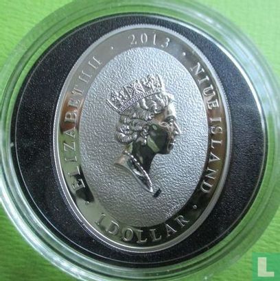 Niue 1 dollar 2013 (PROOF) "Year of the snake" - Afbeelding 1