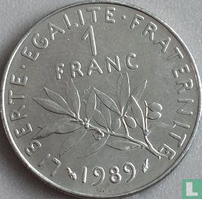 Frankrijk 1 franc 1989 - Afbeelding 1