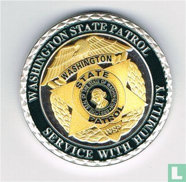 WASHINGTON State Patrol usa - Service with Humility - PENNING / MEDAL - Afbeelding 1