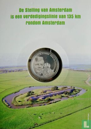 Nederland 5 euro 2017 (PROOF - folder) "Defence Line of Amsterdam" - Afbeelding 2