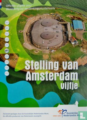 Nederland 5 euro 2017 (PROOF - folder) "Defence Line of Amsterdam" - Afbeelding 3