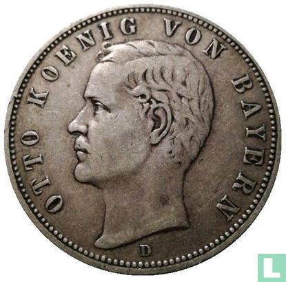 Beieren 5 mark 1898 - Afbeelding 2