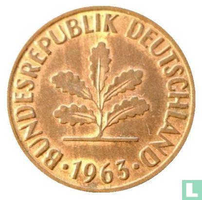 Duitsland 2 pfennig 1963 (F) - Afbeelding 1