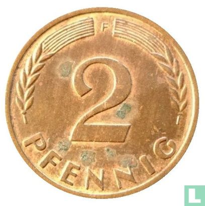 Duitsland 2 pfennig 1963 (F) - Afbeelding 2