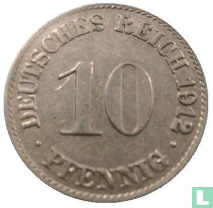 Duitse Rijk 10 pfennig 1912 (A) - Afbeelding 1