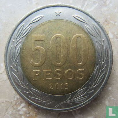 Chili 500 pesos 2013 - Afbeelding 1