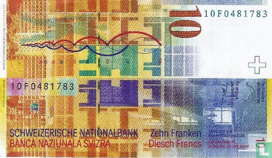 Suisse 10 francs 2010 - Image 2