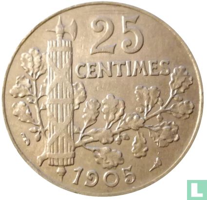Frankrijk 25 centimes 1905 - Afbeelding 1