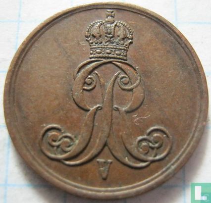 Hannover 1 pfennig 1862 - Afbeelding 2