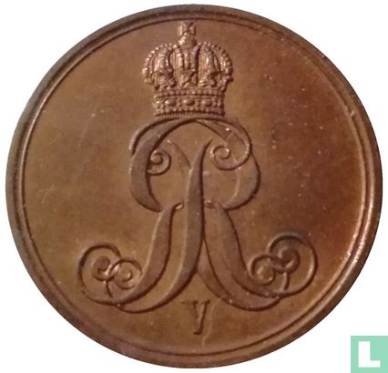 Hannover 1 pfennig 1861 - Afbeelding 2