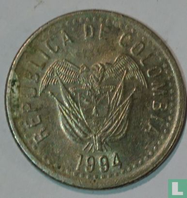 Colombia 10 pesos 1994 (type 2) - Image 1