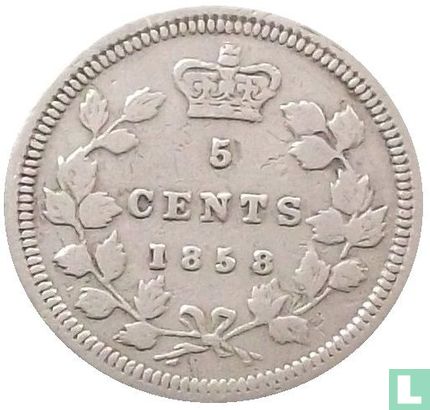 Canada 5 cents 1858 - Image 1