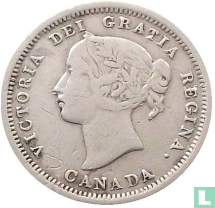 Canada 5 cents 1858 - Image 2
