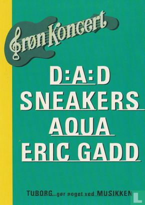 03242 - Tuborg Grøn Koncert "D:A:D Sneakers Aqua Eric Gadd" - Afbeelding 1