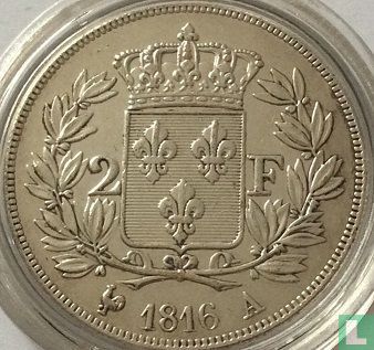 Frankrijk 2 francs 1816 (A) - Afbeelding 1