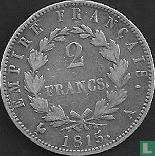 Frankrijk 2 francs 1815 - Afbeelding 1