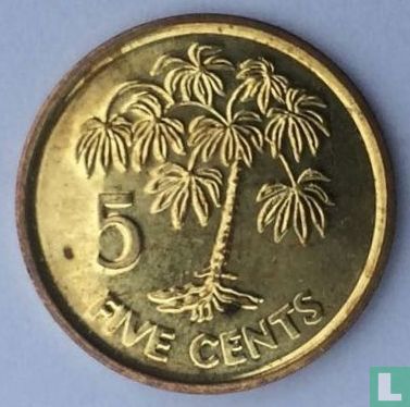 Seychelles 5 cents 2010 - Image 2