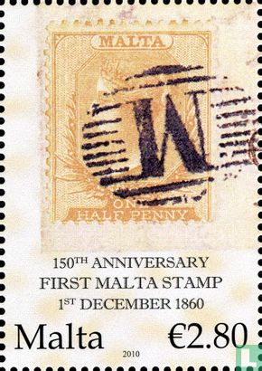 Erster Maltese Briefmarke