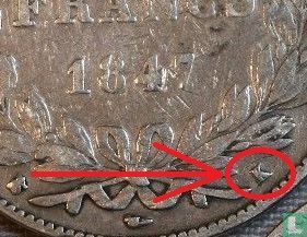 Frankrijk 5 francs 1847 (K) - Afbeelding 3