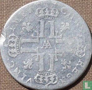 France 1/3 écu 1720 (AA - avec croix couronnée) - Image 2